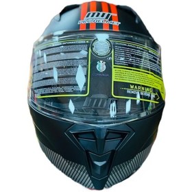 Resim Mts 966 Wx20 Red Çene Açılır Güneş Vizörlü Motosiklet Kaskı Kapalı Siyah- Kırmızı Siyah 