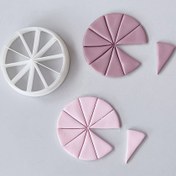 Resim On Eşit Bölümlü Yumuşak Kil Takı Yapım Kalıbı, DIY Kolye ve Küpe Kesici 