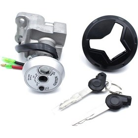 Resim Synodicmonth Yamaha Nmax 155 2015-2019 Motosiklet Kontak Anahtarı Kilidi Yakıt Deposu Kapağı Anahtarlı Benzin Kapağı 