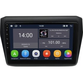 Resim Carvocal Suzuki Swift (2018-2024) Android 14 Multimedya Carplay 9 Inch 4 GB Ram / 64 GB Hafıza CRV-4521XD 