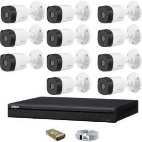 Resim Dahua 11 Kameralı Güvenlik Sistemi Dış-Mekan-Jack-Bnc-Konnektör Proje Kamera 