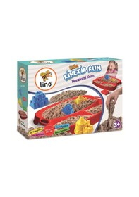 Resim Kinetik Kum Seti - Kalem Temalı 350gr Kum + Tepsi + 4 Kalıp Kum Rengi 