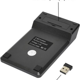 Resim Abbruch Mini Klavye Numaratör Kablosuz Usb Numerik Klavye Tuş Takımı Numpad 