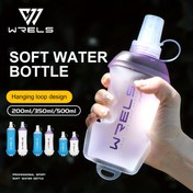 Resim WRELS Taşınabilir Yumuşak TPU Su Şişesi Kapaklı & Taşıma Döngüsü ile - BPA İçermez, Sızdırmaz, Koşu, Yürüyüş, Bisiklet ve Fitness için İdeal - Hareket Halinde de Hidrate Kalın! 
