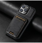 Resim Chenkestoreone Suteni Premium Iphone 16 Pro Max Uyumlu Sahte Deri Kartlık Cüzdan Erkek 