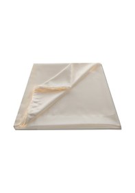 Resim Pf Güneşlik Perde Atlas Saten Beyaz ve Krem Renk 