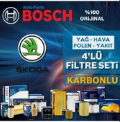 Resim Skoda Octavia 1.6 Tdi Bosch Filtre Bakım Seti 2013-2017 (495301573) 