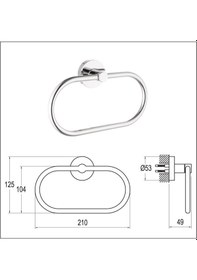 Resim Kale D100 Banyo Aksesuar Seti 5 Parça Kaliteli Set 7517799055 Krom 