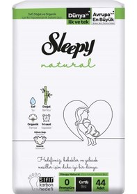 Resim Natural Bebek Bezi 0 Beden Premature 44 Adet 