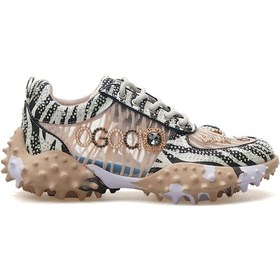 Resim Guja Kadın Taş Detaylı Sneaker Günlük Ayakkabı 25y 25y338 Z Bej Bej 