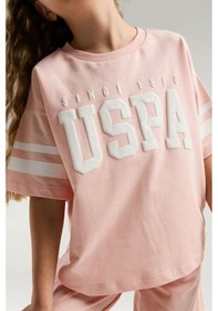 Resim U.s. Polo Assn. Kız Çocuk Pembe Bermuda Takım Us2091 Pembe 