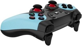 Resim Coverzone Çiftli 2.4G Kablosuz Oyun Kolu PC Uyumlu Pilli Joystick Wireless GamePad Hassas Trigger Kaymaz Tasarım Çiftli G2.4G (Turkuaz) 