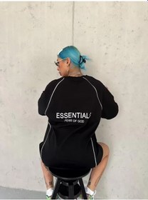 Resim Nnstartshopping Unisex Arabiye Detaylı T-shirt - Siyah Siyah 