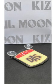 Resim Kızıl Gök Tüm Araçlara Uyumlu TR Ay Yıldız DAS Pleksi Kemik Arma Cam Süsü 