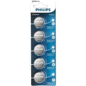 Resim PİL DÜĞME 2032 3V (BEŞLİ PAKET) PHILIPS 