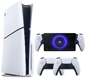 Resim Sony Playstation 5 Slim 1 TB Oyun Konsolu + 2 Dualsense + Sony Playstatıon Portal Oyun Konsolu 