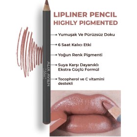 Resim Alix Avien Uzun Süre Kalıcı Dağılma Yapmayan Nemlendirici Dudak Kalemi Lipliner Pencil 05 Milky Cocoa Pembe 