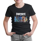 Resim Fortnite - From Darkness Siyah Çocuk Tshirt 