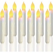 Resim Reedark 12 Adet Pil İle Çalışan Led Mum Işıkları - Harry Potter Dekorasyonu, Düğün Ve Partiler İçin Yüzen Mumlar 