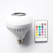 Resim RGB LED Müzik Çalar Renkli Bluetooth 12 W Ampul 