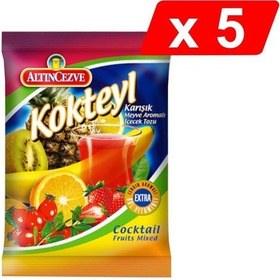 Resim Altın Cezve Kokteyl Aromalı Toz İçecek 5 x 250 G 