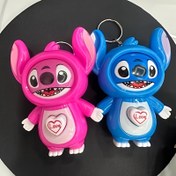 Resim 1 adet DISNEY Stitch Basınç Duyuslu Yüz Değiştiren Yaratıcı Oyuncak, Değişen İfadeyle Stres Giderici Bir Oyuncak, Arkadaşlarınız Arasında Güzel Bir Hediye Verin. 