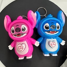 Resim 1 adet DISNEY Stitch Basınç Duyuslu Yüz Değiştiren Yaratıcı Oyuncak, Değişen İfadeyle Stres Giderici Bir Oyuncak, Arkadaşlarınız Arasında Güzel Bir Hediye Verin. 