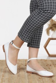 Resim apelles Shoes Günlük Kadın Bilekten Kemerli Babet 