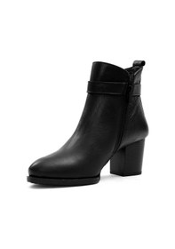 Resim Castle Black 86608-1 Kadın Hakiki Deri Klasik Bot Siyah 