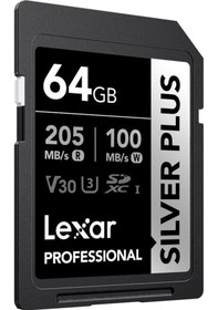 Resim Teknoteg - Art - 64gb Lexar Lsdsıpl064g-bnnng Professıonal Sılver Plus Sdxc Uhs-ı Cards Up To 205mb/ 