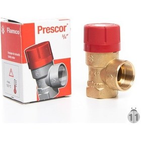 Resim Flamco ¾ " Prescor 3.0 Bar Emniyet Ventili 