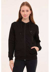 Resim Lotto W-grıs Fz Hoodıe 4pr Siyah Kadın Eşofman Üstü Siyah 