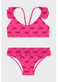 Resim Slipstop Almina Junior Desenli Upf 50+ Korumalı Çabuk Kuruyan Bikini Kız Çocuk Bikini Sb2611000107 Fuşya 