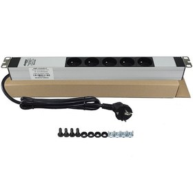 Resim Amp Connect 19 İnç 1U 5 Çıkşlı Ups Fransız Soketli Alüminyum 