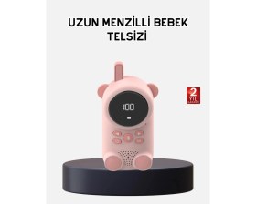 Resim sbodurhome Bebek Telsizi LCD Ekran Vox Iki Yönlü Iletişim USB Şarj Hafif 