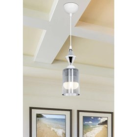 Resim Akses Karo Krom Tekli Optik Füme Sarkıt Salon Yemek Odası Oturma Odası Antre Mutfak Çocuk Odası Yatak Odası 