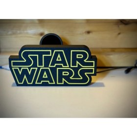 Resim Devotech Star Wars LED ışıklı masa lambası Sarı renk 