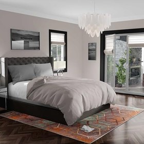 Resim Monnhein Yıkanabilir Halı ve Yolluk - Kaymaz Tabanlı Salon Halısı, Mutfak Halısı, Modern Dijital Baskı Tasarım (0266) 