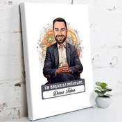 Resim Karikatürlü En İyi Erkek Psikolog Kanvas Tablo 