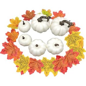 Resim Suntek Sahte Yapay Hasat Köpük Kabaklar Mevsimsel Dekor 26-adet " 