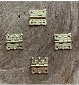 Resim PAPATYA 3CM MİNİ MENTEŞE TAVLA KUTU MENTEŞE SARI RENK 100ADET 