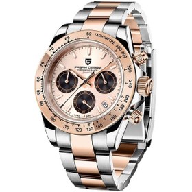 Resim Pagani Design Pd-1644 Daytona Kronograf Japon Vk63 Kuvars, Su Geçirmez ,seramik Çerçeve Full Çelik Erkek Saatleri Rose Gold Diğer 