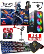 Resim DMC N148x (GTA 5) I5-3470 16gb Ram 1tb Hdd,256gb Ssd,4gb Gt740,23.8"curved Oyuncu Masaüstü Bilgisayarı 