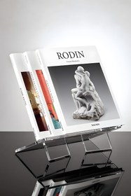 Resim Bola Concept Şeffaf Akrilik Kitap Standı Modern Dayanıklı 5mm Pleksi Okuma ve Dergi Standı 