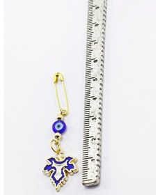 Resim Gelin Bohçası Mevlit Nazar Boncuğu Ve Metal Yaprak Çengelli İğne, 