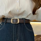 Resim Kadınlar için Altın Tonlu Kemer - Zarif Minimalist Resmi ve Günlük Bel Kemer, Günlük ve Akşam Kıyafetleri için Dayanıklı Sentetik Kemer - Kotlar, Elbiseler, Ofis, Partiler için Düğün, Parti, Günlük Kemer Aksesuarı, Çok Yönlü Moda Aksesuarı, Sophistike Tasarım, Metalik Kaplama, Kadınlar için Kemer 