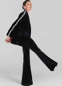Resim Lumina Velvet Blazer Ceket - Siyah / S 