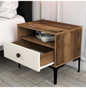 Resim Variant Lizbon Komodin Ceviz - Krem 