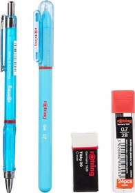 Resim Rotring Visuclick Jel Okul Seti 0,7 mm - Mavi 