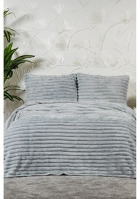 Resim Elart Mateo Battaniye Seti Çift Kişilik Wellsoft 3 Parça 230x250 Cm Gri Gri 